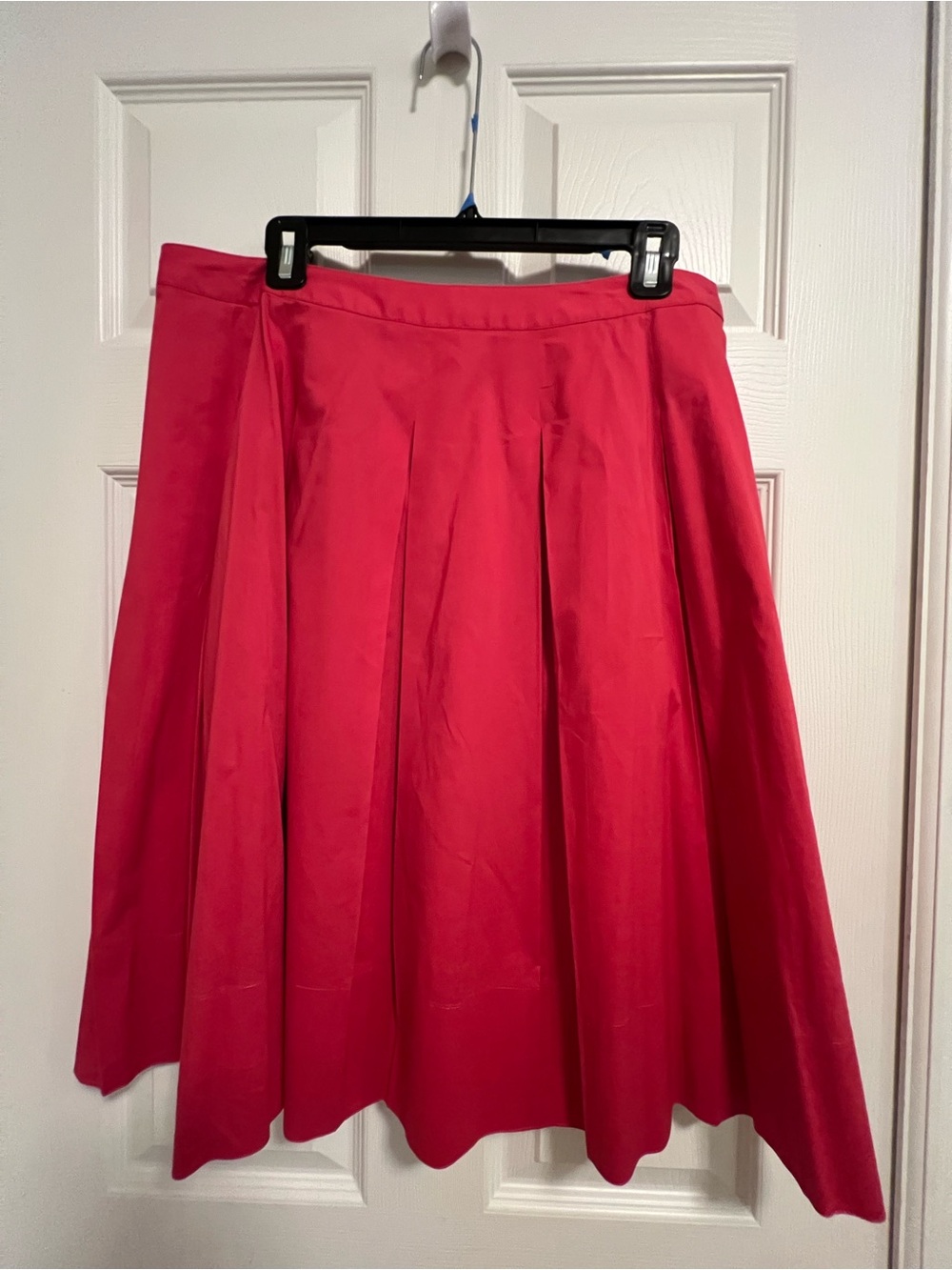Talbots Bright Red A-Line Pleated Skirt